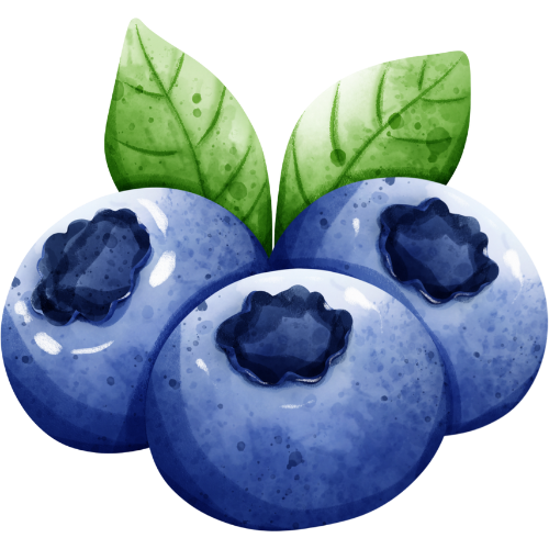 Dehydrated blueberries